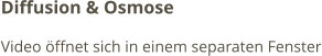 Diffusion & Osmose Video öffnet sich in einem separaten Fenster